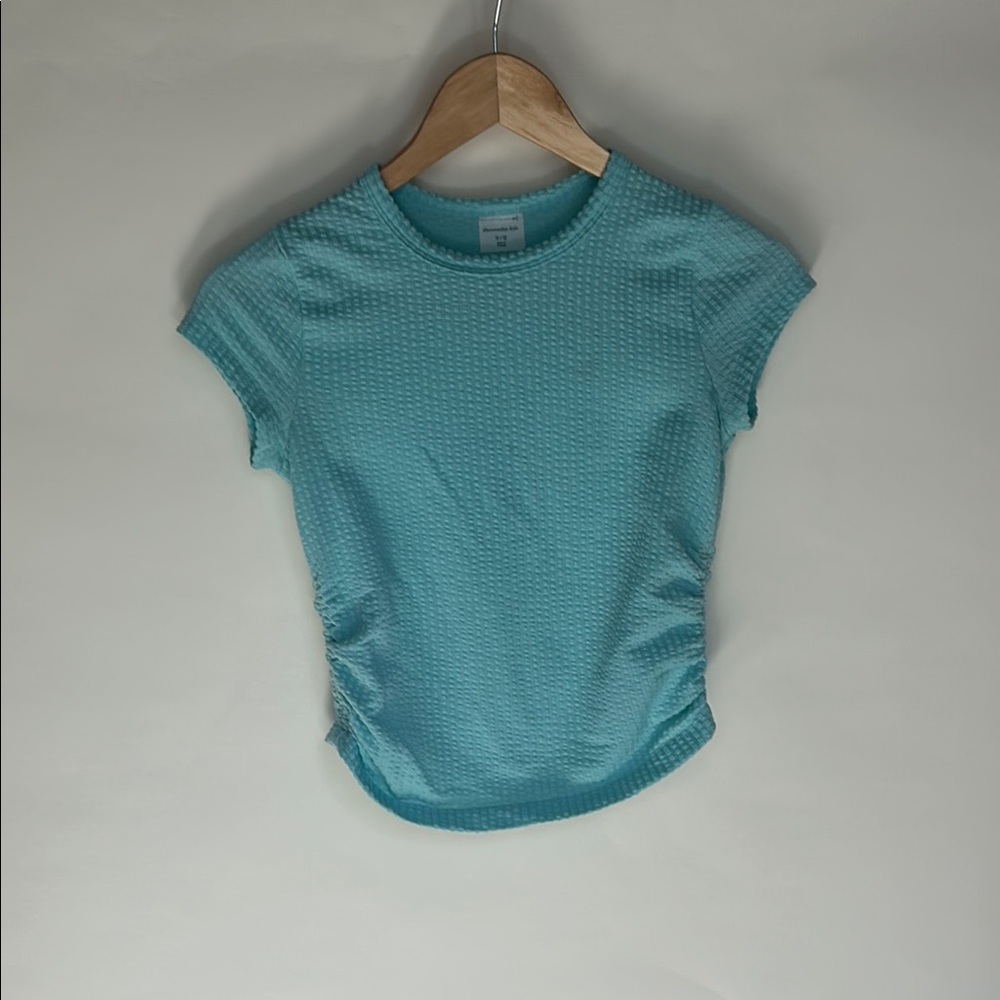 Abercrombie Kids Fitted Blue Ruched T-Shirt